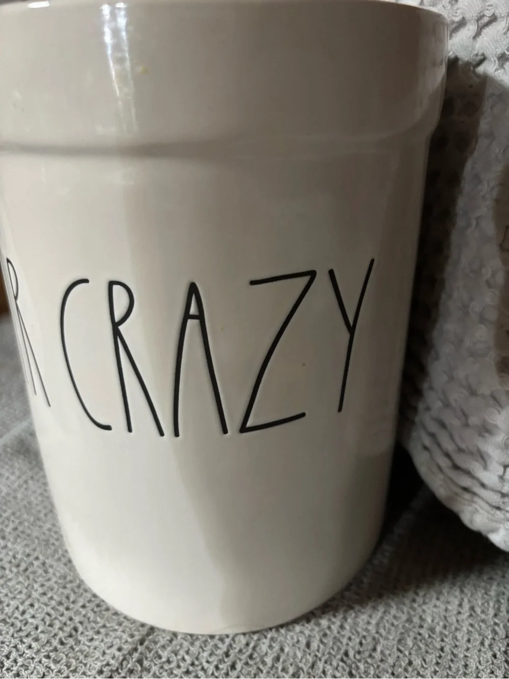 Rae Dunn “STIR CRAZY” Ceramic Utensil Crock – Artisan Collection 2020